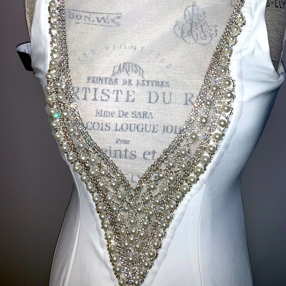White formal gown